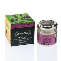 Body & Hand Cream Hydrating Traditional Aloe Vera & Flowers-Evergetikon
