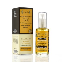 Natural Massage Oil & Aromatherapy Jasmine & Flowers-Evergetikon